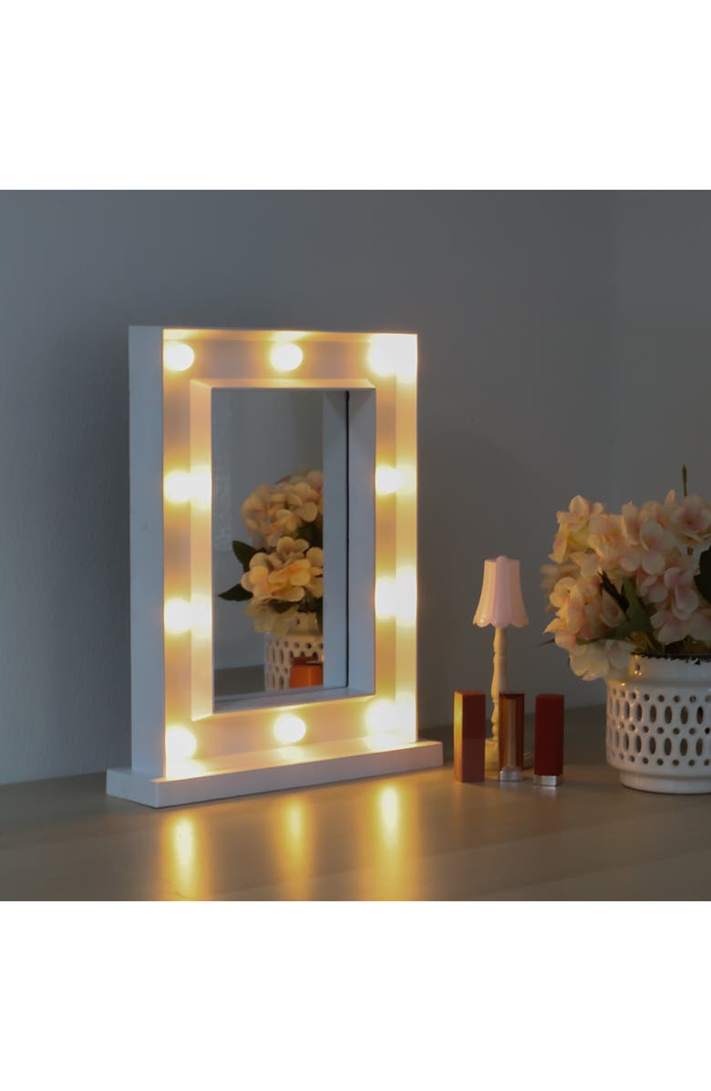WALPLUS White Hollywood Vanity Wall Mirror, Alternate, color, 