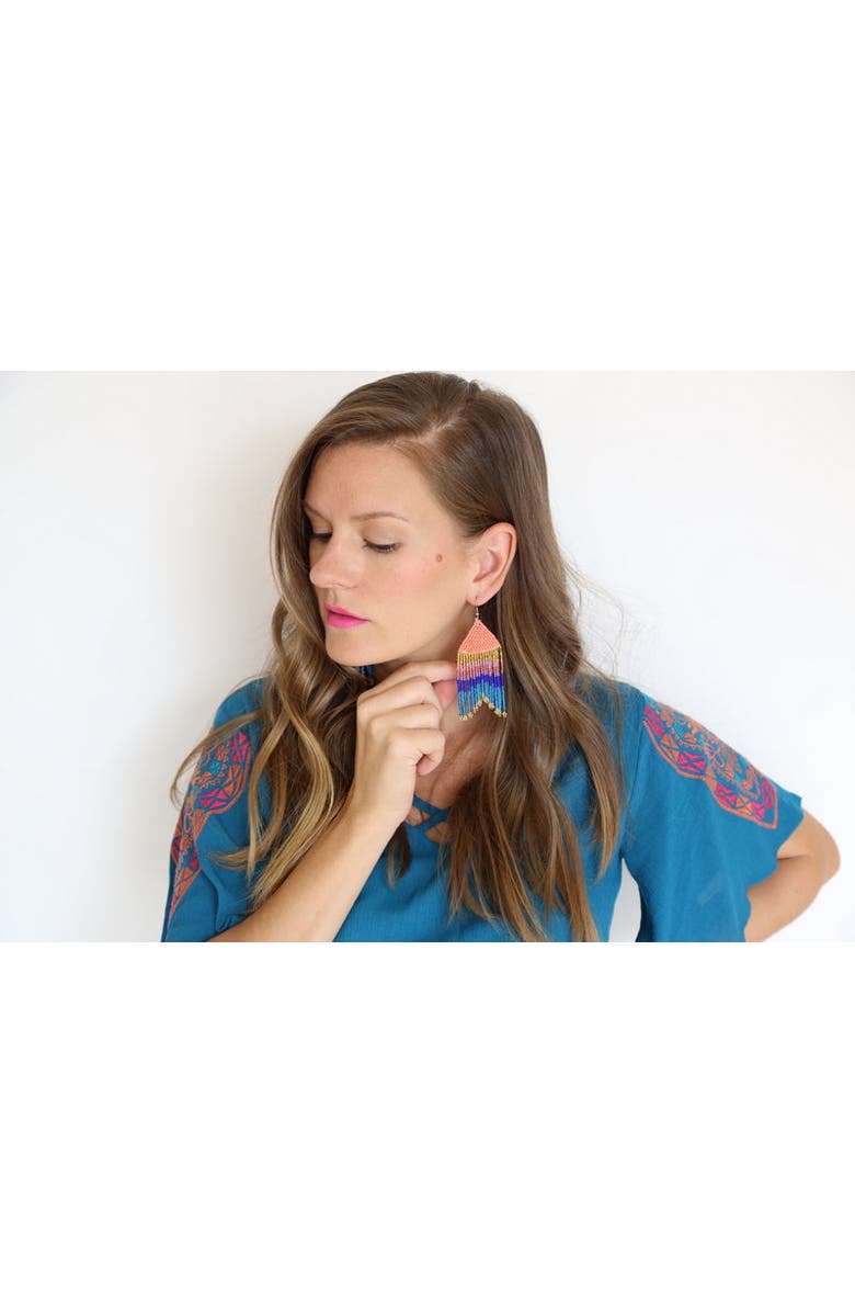 Fosterie Mermaid Embera Earrings, Alternate, color, Mermaid