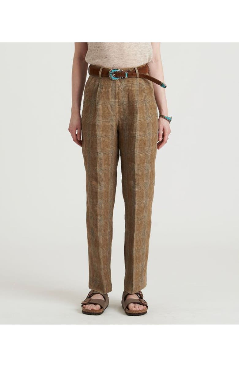 Fortela Josephine High Waist Trousers, Alternate, color, Brown