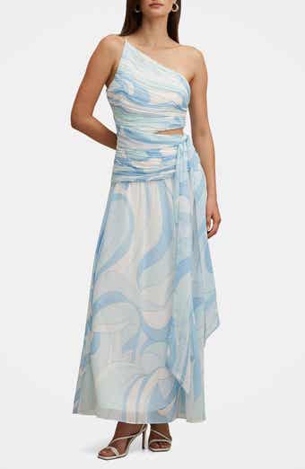 Connie Ruched Asymmetric Dress