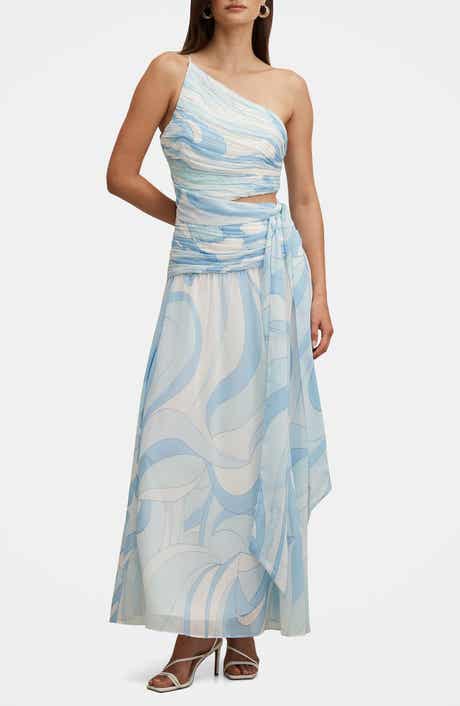 Connie Ruched Asymmetric Dress