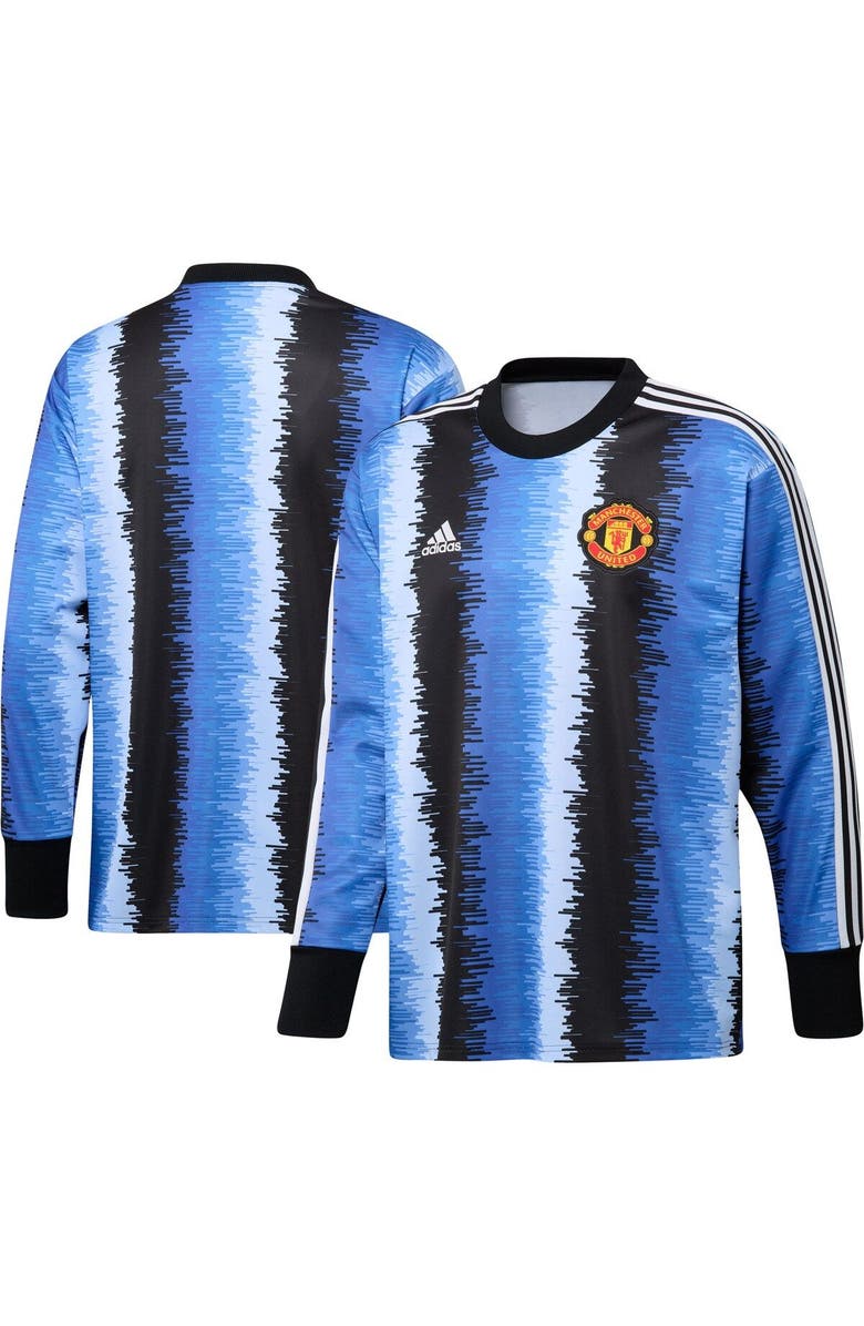 adidas Men's adidas Black Manchester United Authentic Football Icon Goalkeeper Jersey, Main, color,