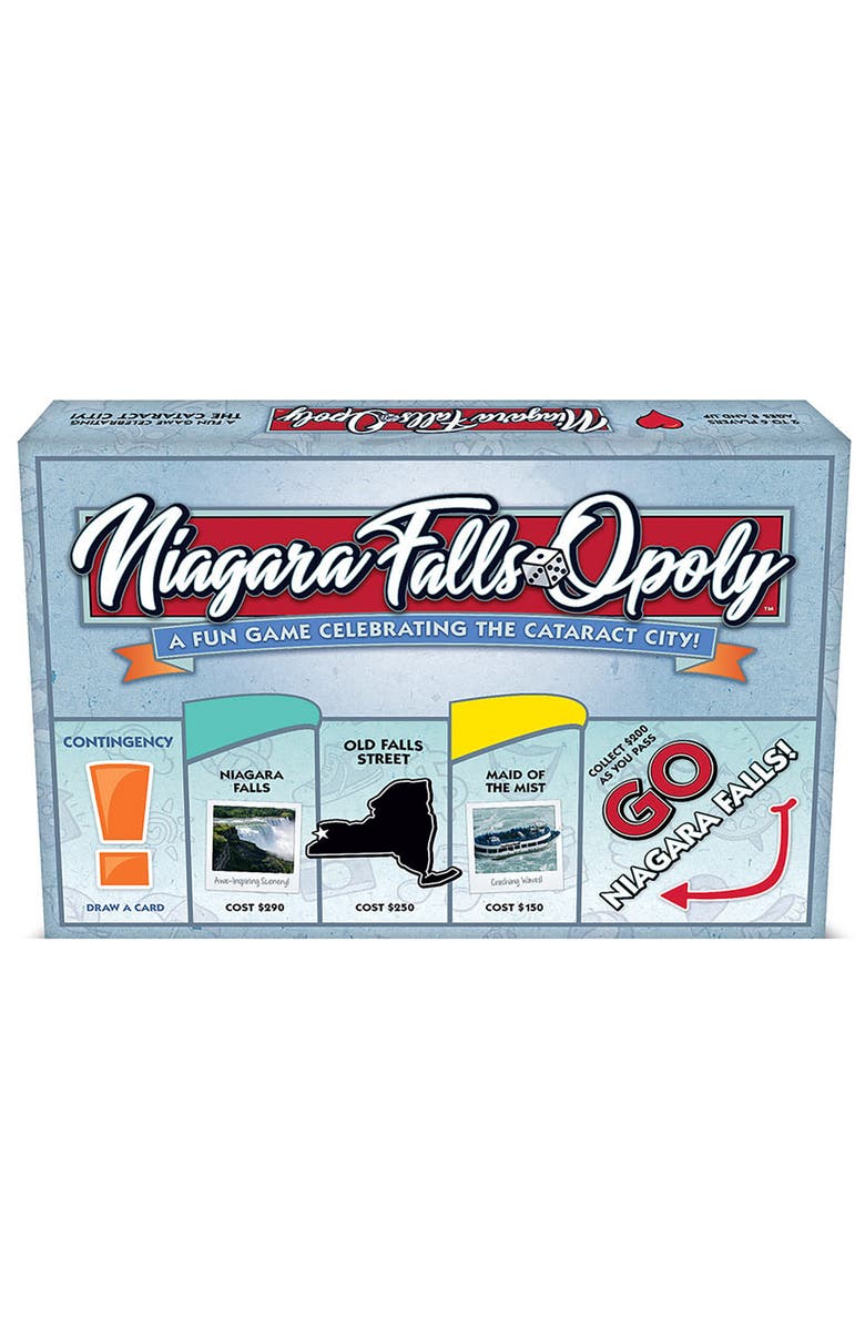 Late for the Sky Niagara Fallsopoly Monopoly Board Game, Alternate, color, Multicolored