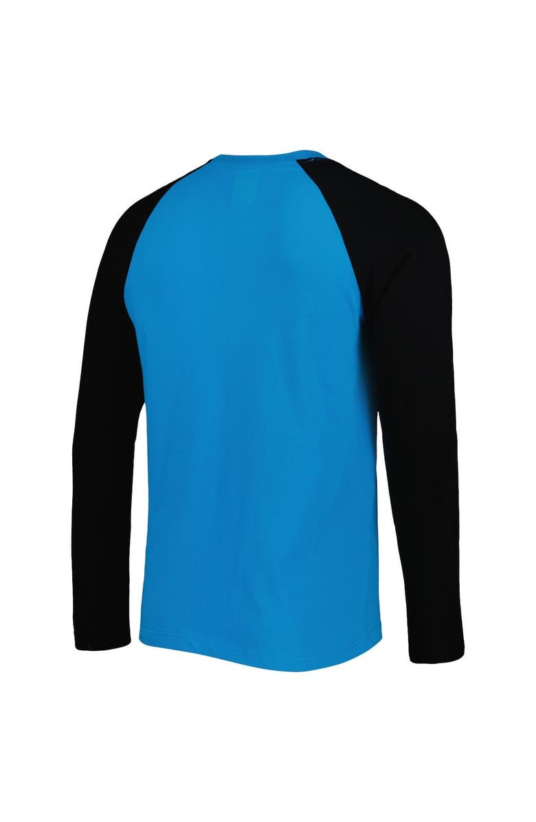 New Era Men's New Era Blue Carolina Panthers Current Raglan Long Sleeve T-Shirt, Alternate, color, 