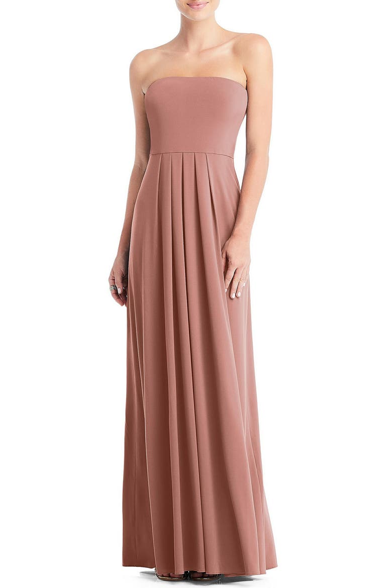 Multi-Way Loop A-Line Gown, Main, color, DESERT ROSE