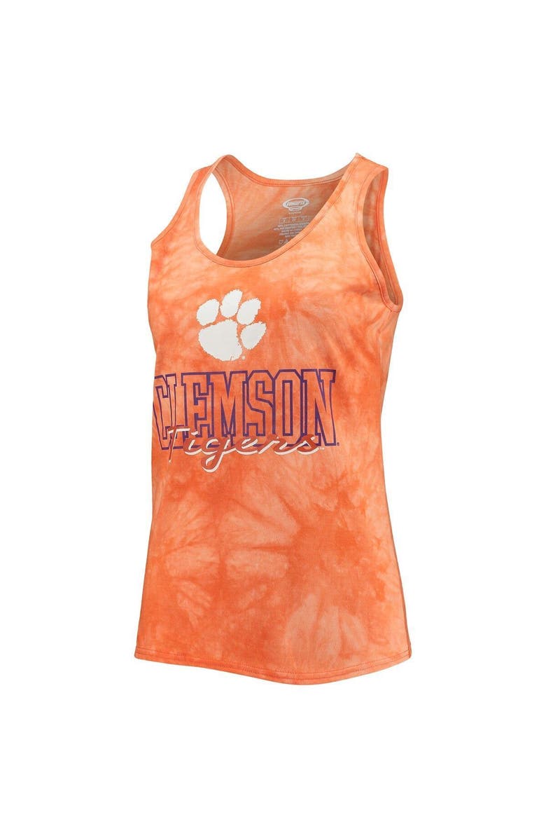 CONCEPTS SPORT Women's Concepts Sport Orange Clemson Tigers Billboard Tie-Dye Tank Top & Shorts Set, Alternate, color, 