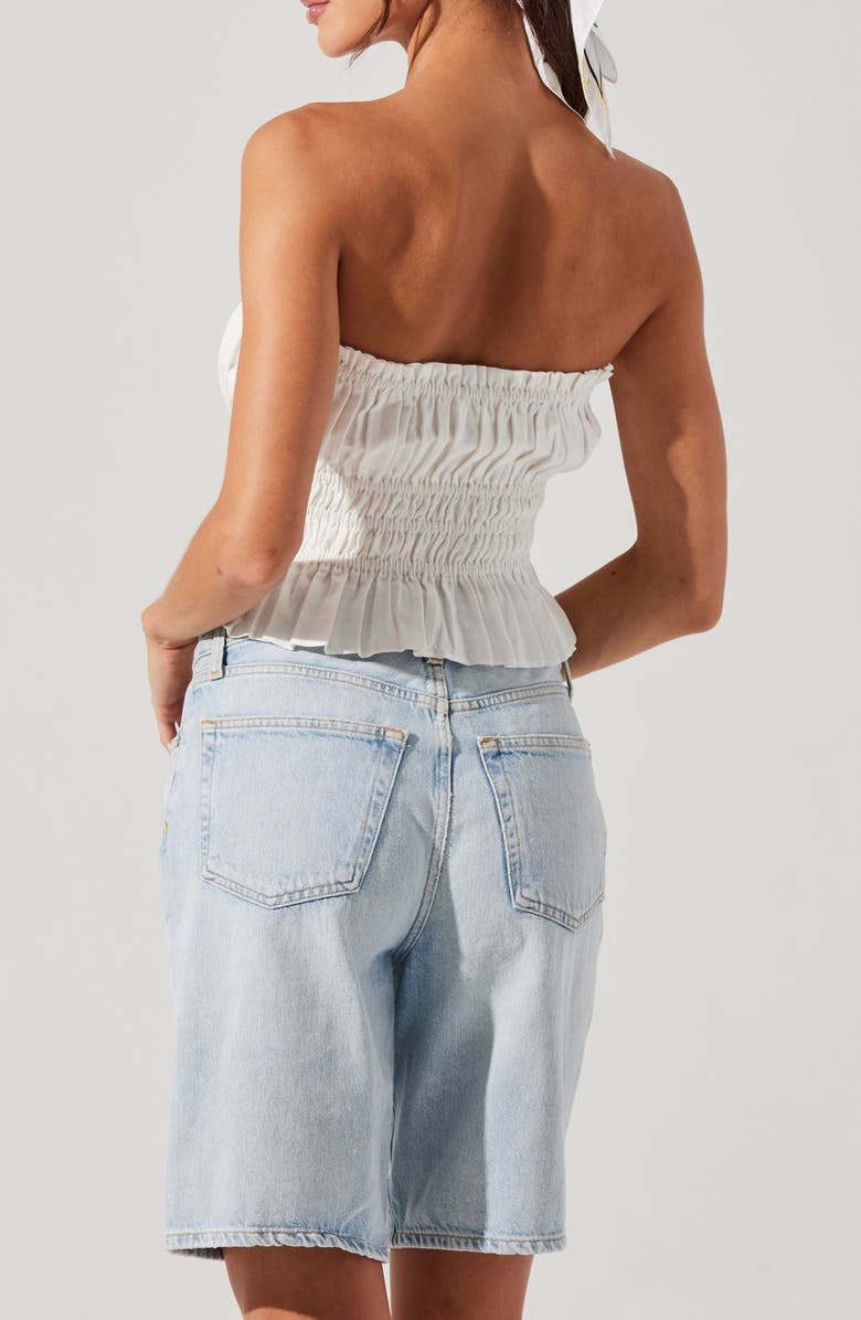 ASTR the Label Biffy Strapless Tiered Top, Alternate, color, White