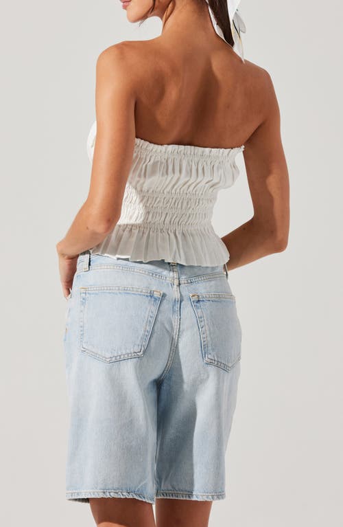 Astr The Label Biffy Strapless Tiered Top