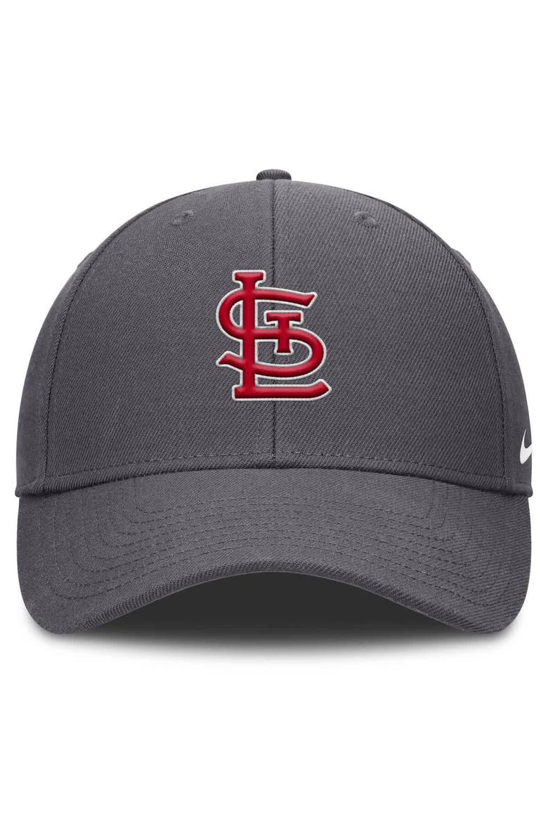 Nike Men's Nike  Gray St. Louis Cardinals Club Performance Adjustable Hat, Alternate, color, 