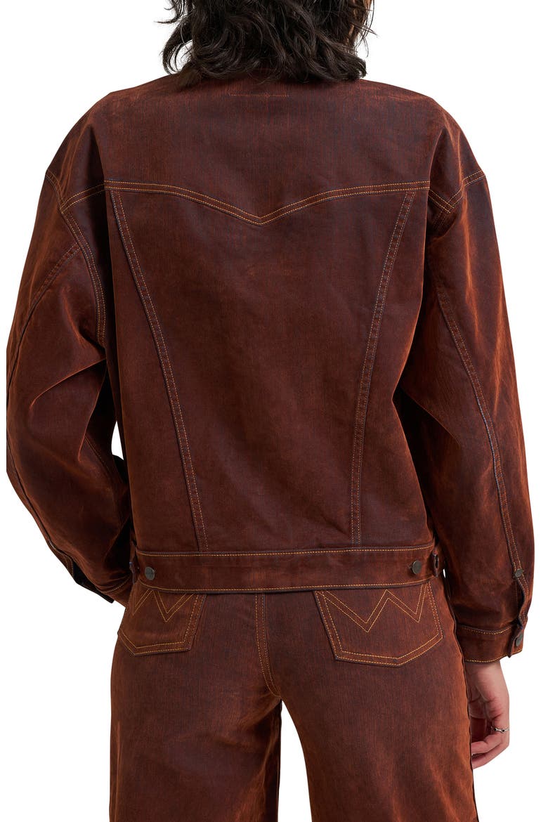 Flocked Denim Cowboy Jacket, Alternate, color, CINNAMON HILL