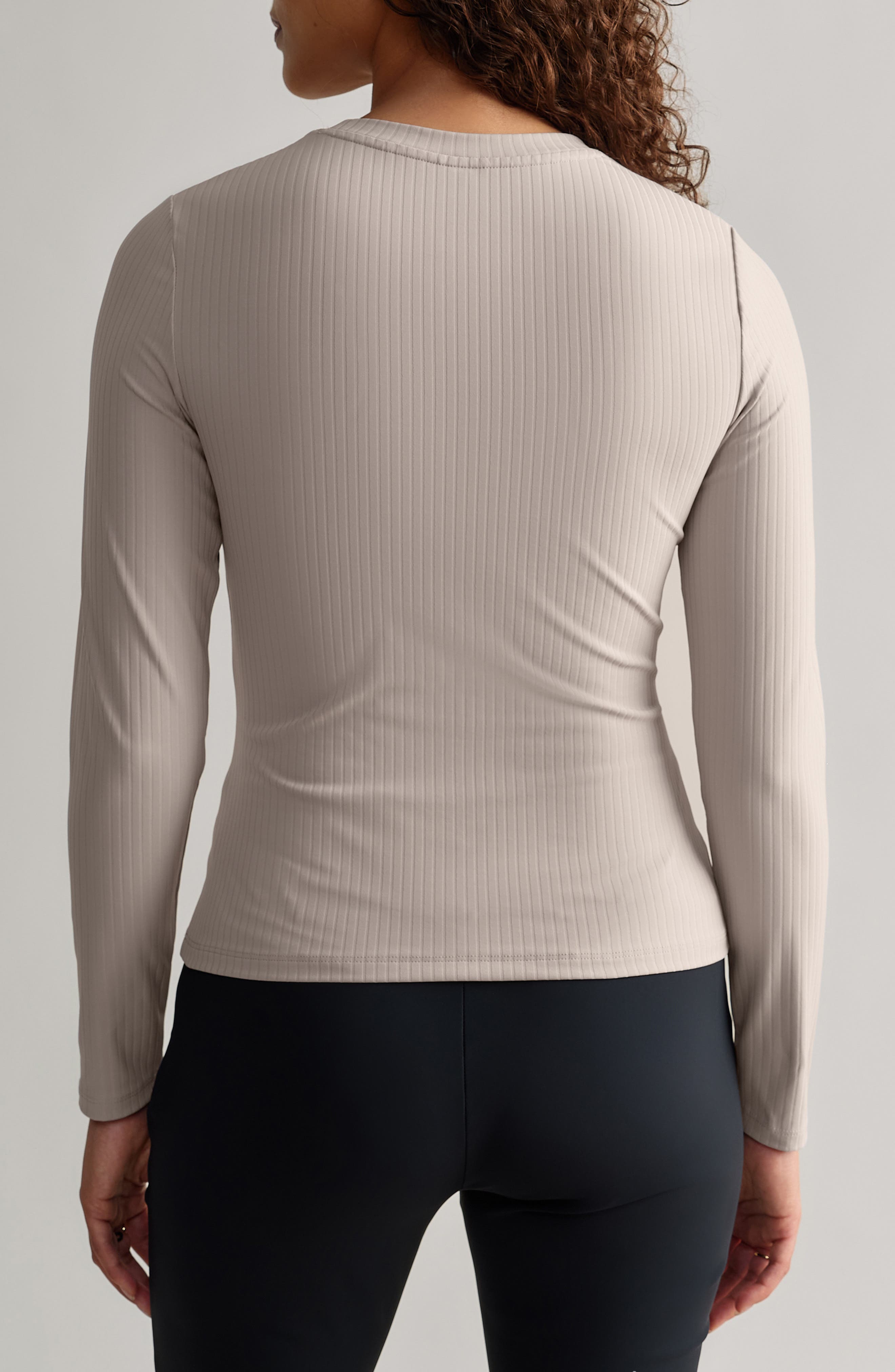 Modern Rib Long Sleeve Knit T-Shirt