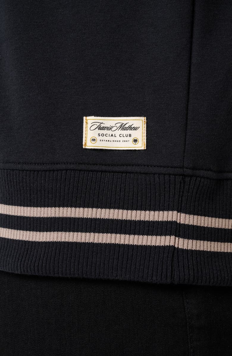 TravisMathew Social Club Contrast Stripe Sweatshirt, Alternate, color, 