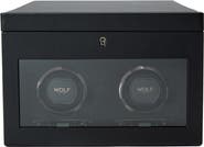 WOLF British Racing Double Watch Winder with Storage