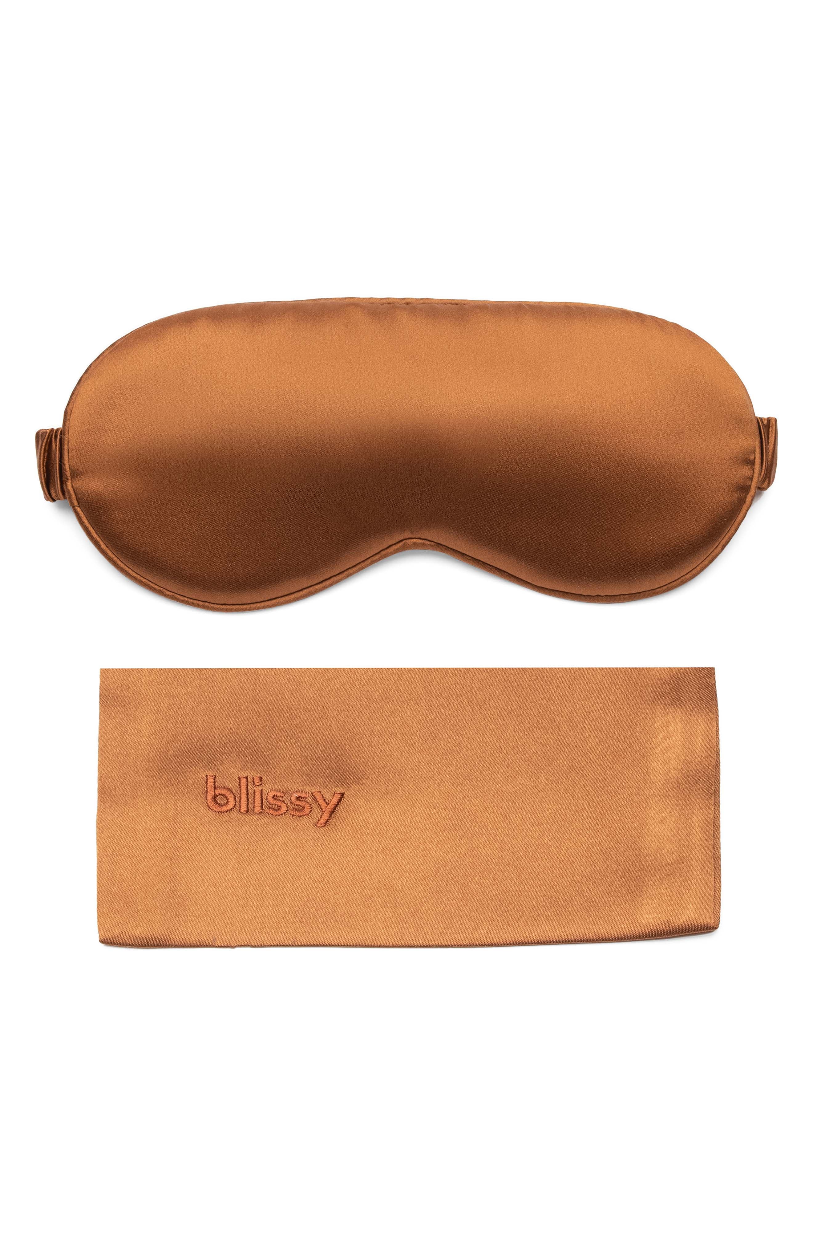 BLISSY Silk Sleep Mask in Bronze 