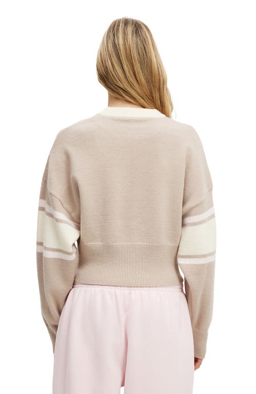 Cotton On Body Active Stripe Knit Pullover In Neutral