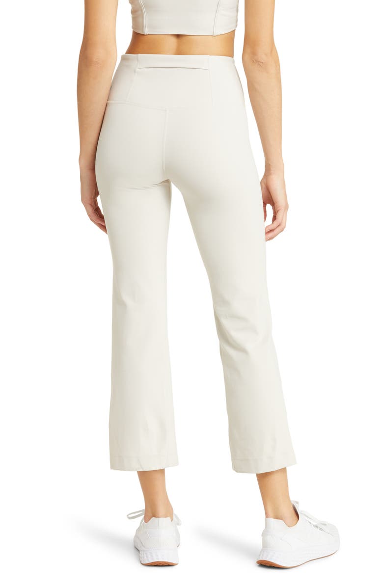 Zella Studio Luxe High Waist Flare Ankle Pants, Alternate, color, Grey Moonbeam