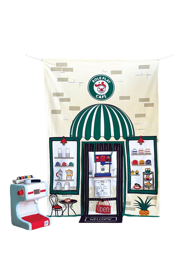 Espresso Coffee Shop Doorway Playset, Main, color, MULTI