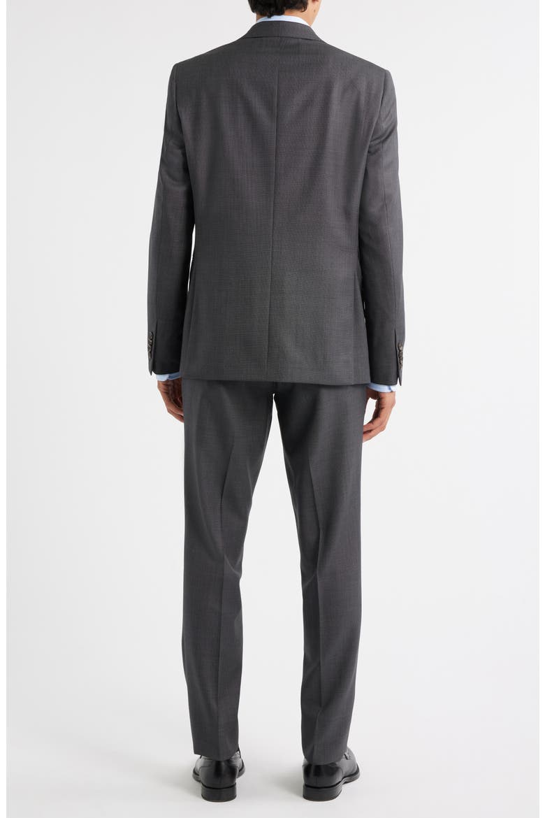 Esprit Charcoal Grey Bird's Eye Super 120s Wool Suit, Alternate, color, CHARCOAL