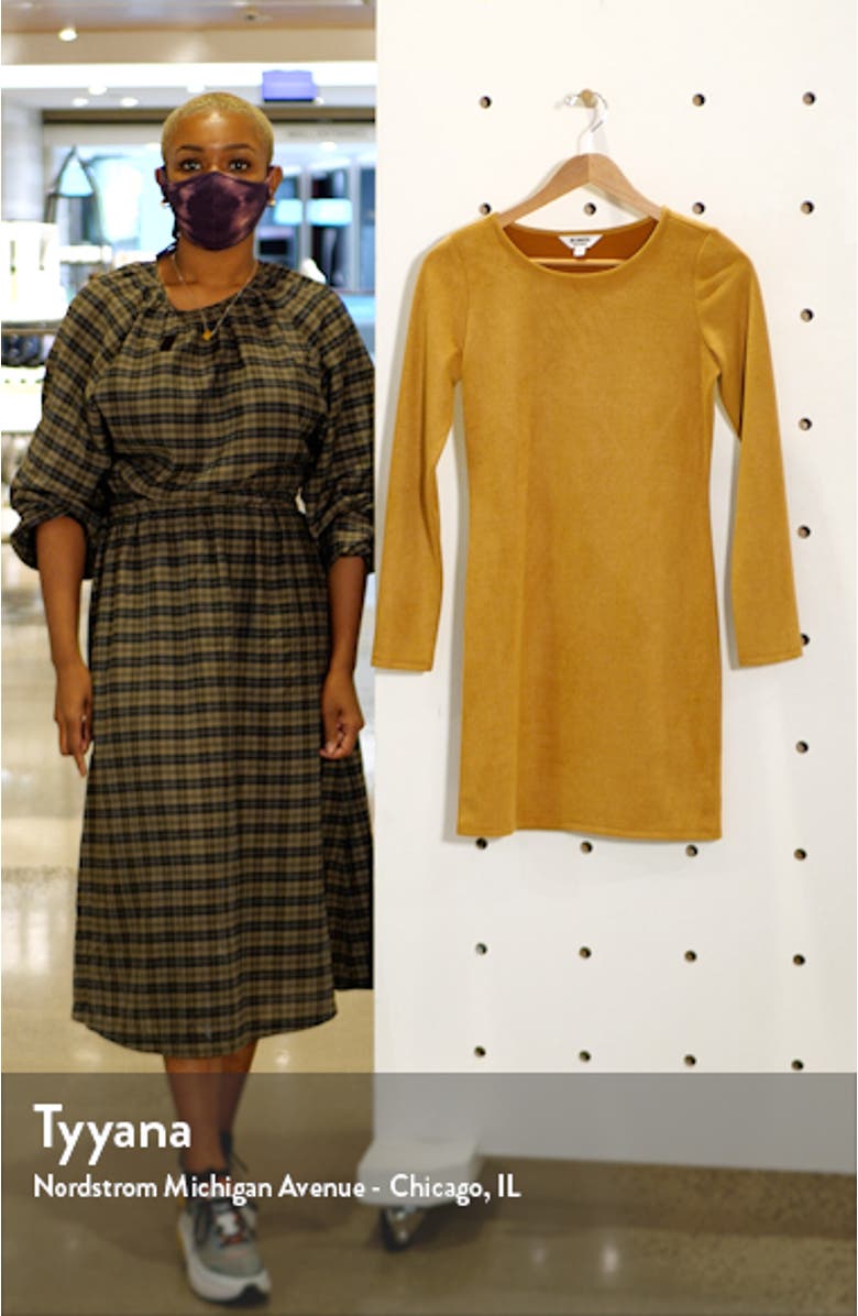 BB Dakota x Steve Madden Alexandria Faux Suede Long Sleeve Minidress, sales video thumbnail