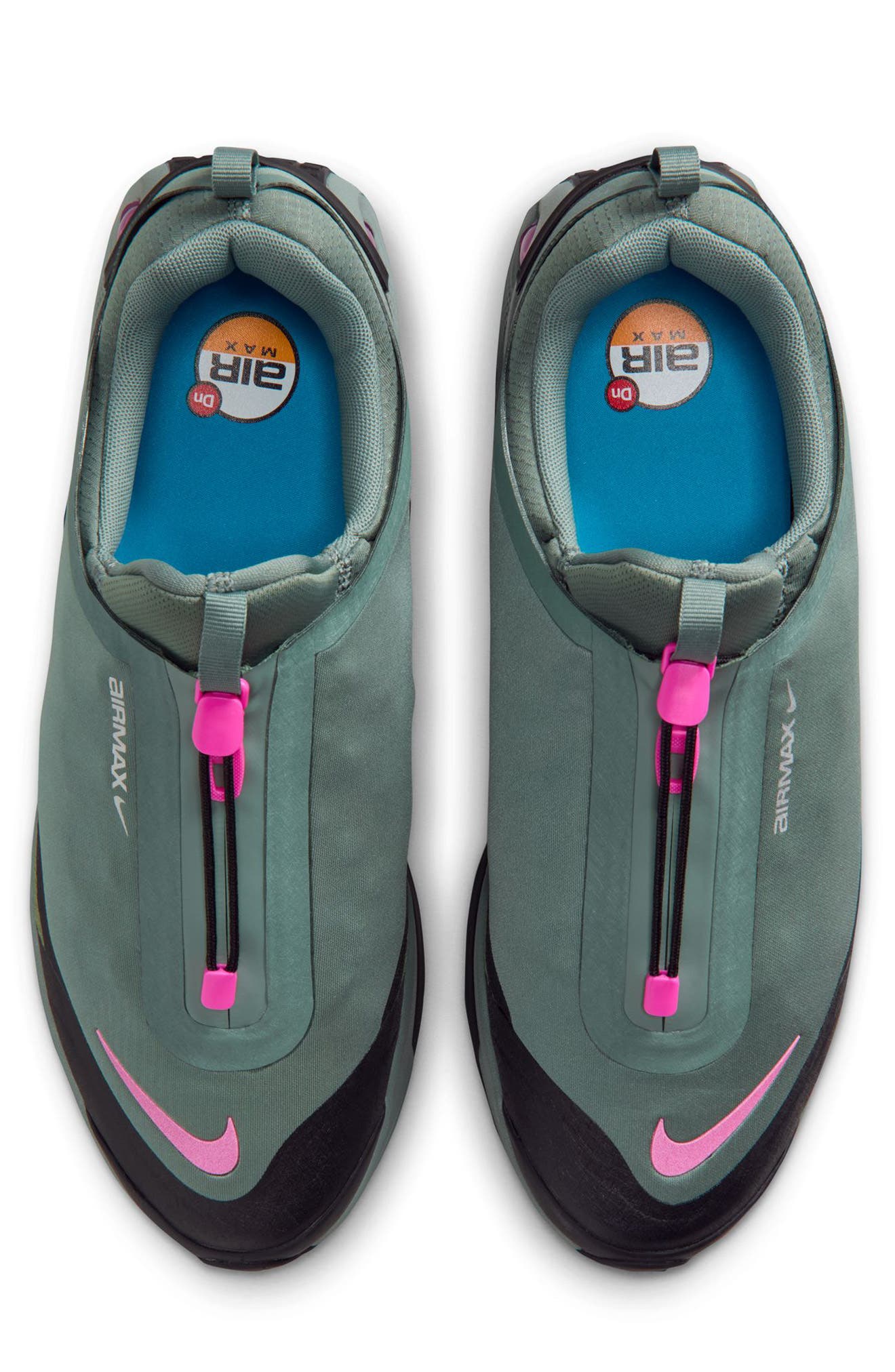 Nike Air Max Dn Roam Waterproof Sneaker, Alternate, color, Clay Green/ Fire Pink/ Olive