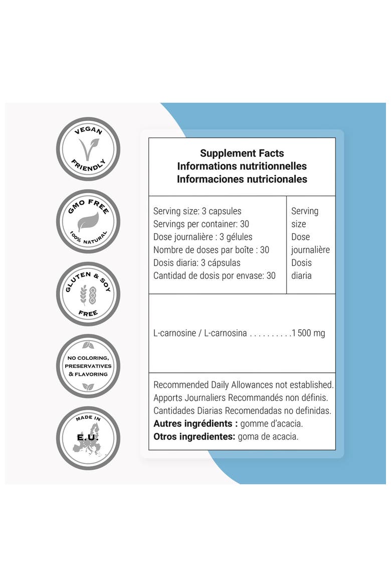 Carnosine 1500mg per Day, Alternate, color, None