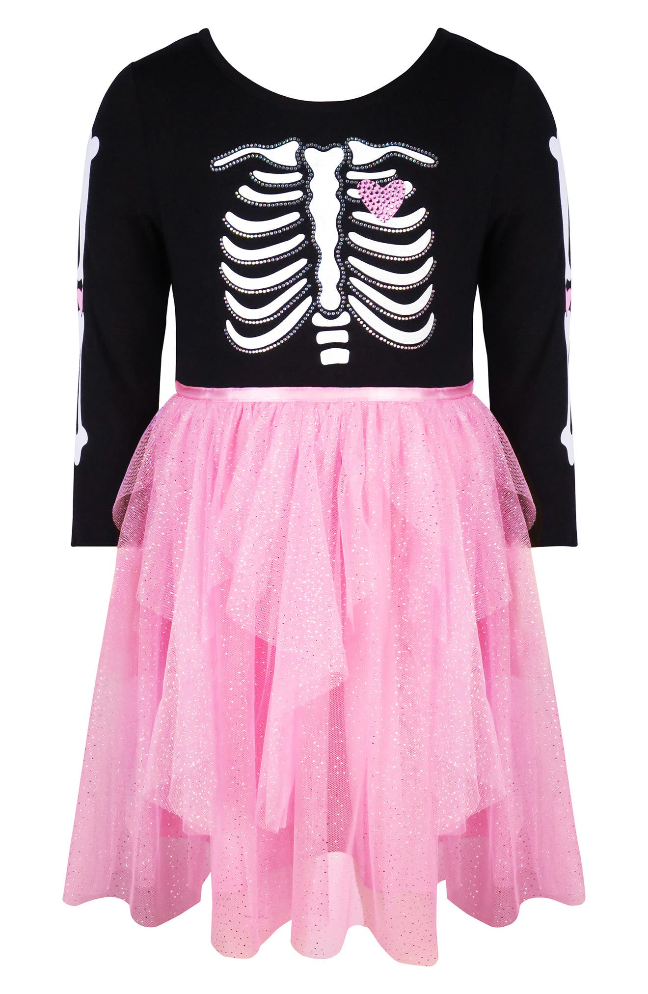Zunie Kids' Skeleton Tutu Dress