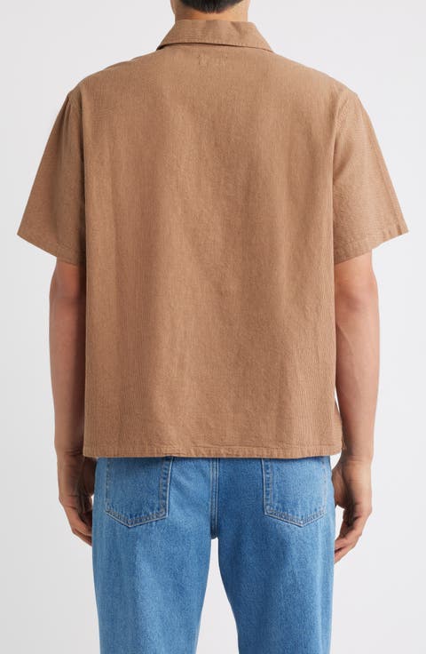 Brakeman Striped Half Zip Shirt