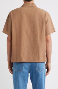 Brixton Brakeman Striped Half Zip Shirt
