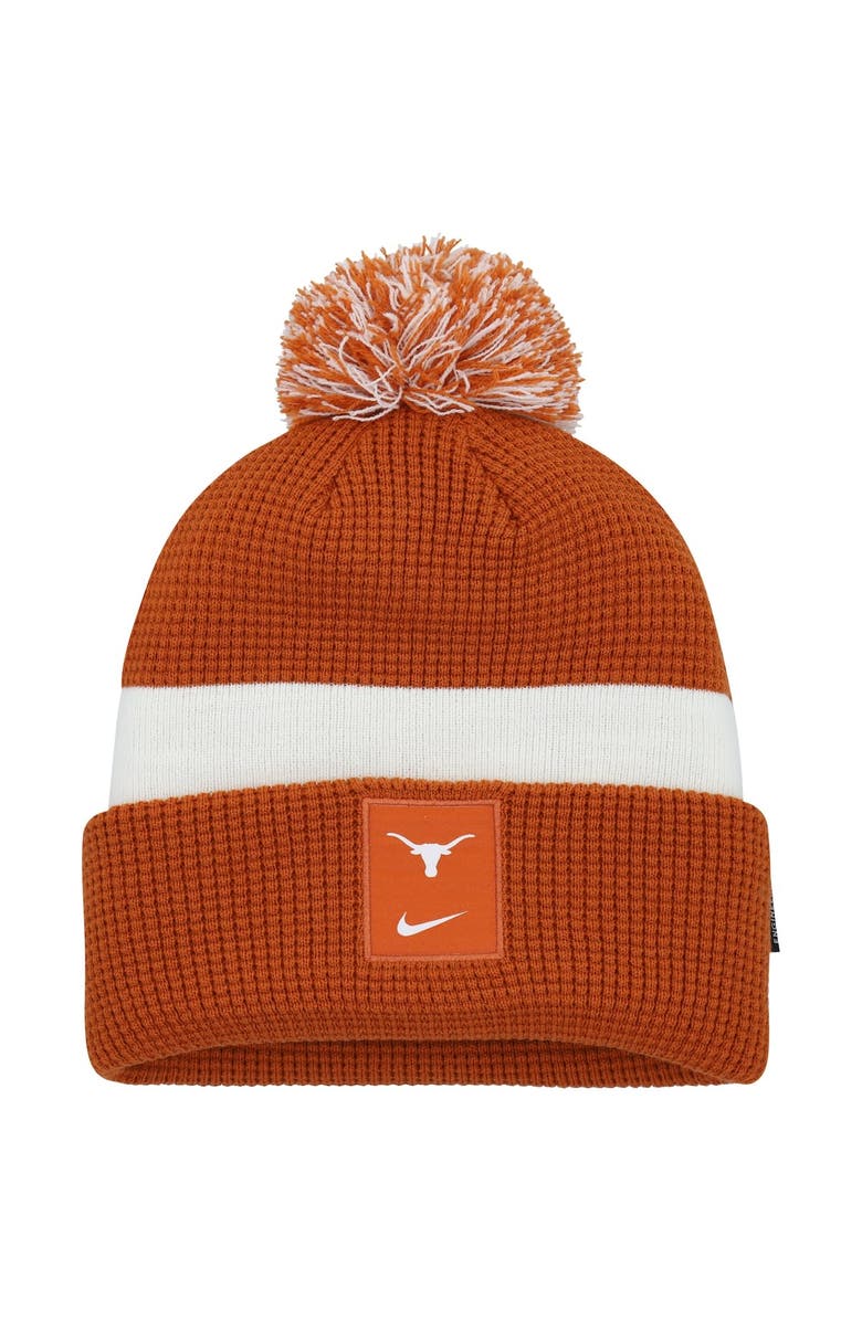 Nike Men's Nike Texas Orange Texas Longhorns Sideline Team Cuffed Knit Hat with Pom, Main, color, 