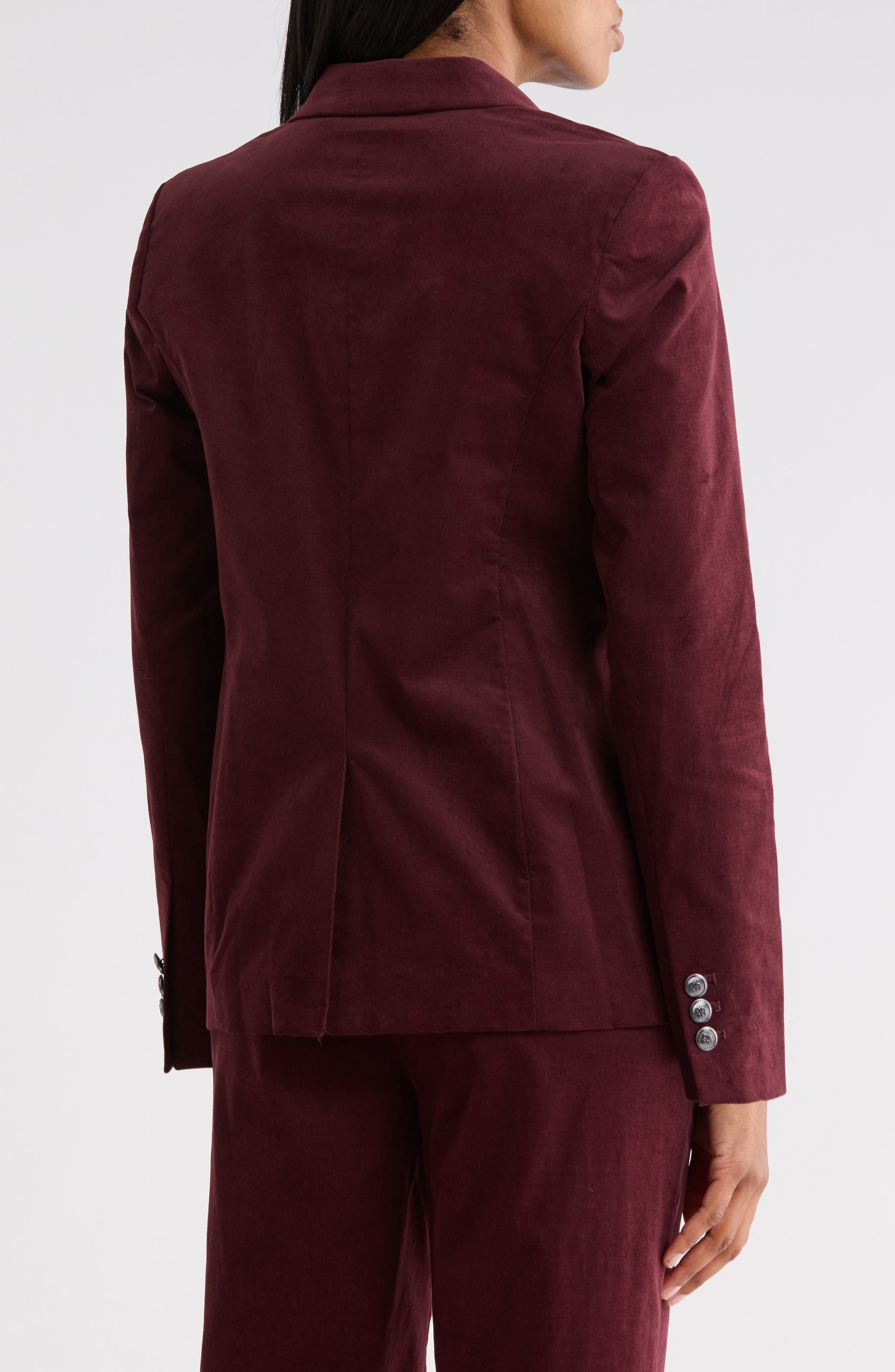 DKNY Stretch Corduroy One Button Blazer (Women) | Nordstromrack