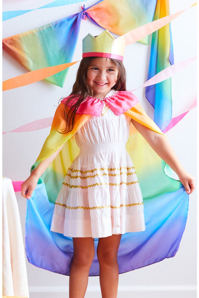 Kids' Rainbow Silk Cape, Alternate, color, RAINBOW