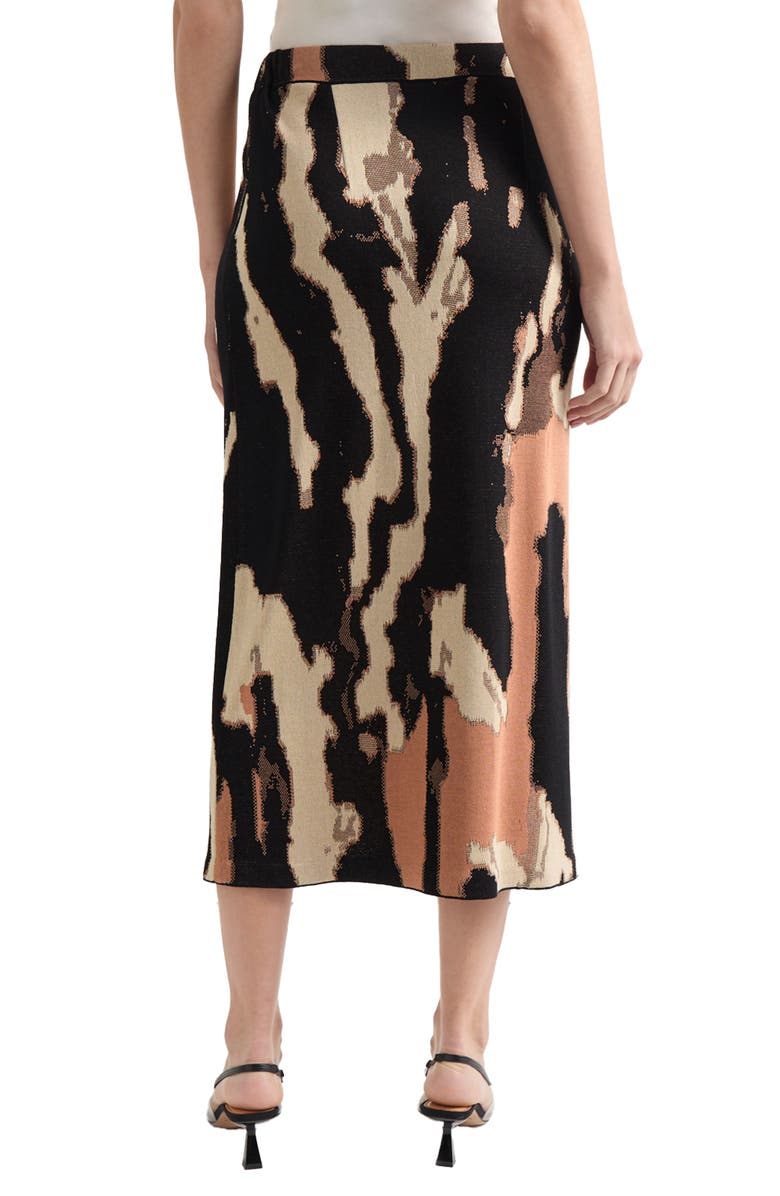 Misook Jacquard Midi Skirt, Alternate, color, 