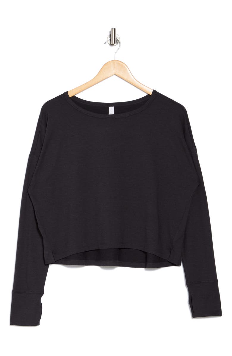 Z by Zella Atmosphere Heather Long Sleeve T-Shirt, Alternate, color,