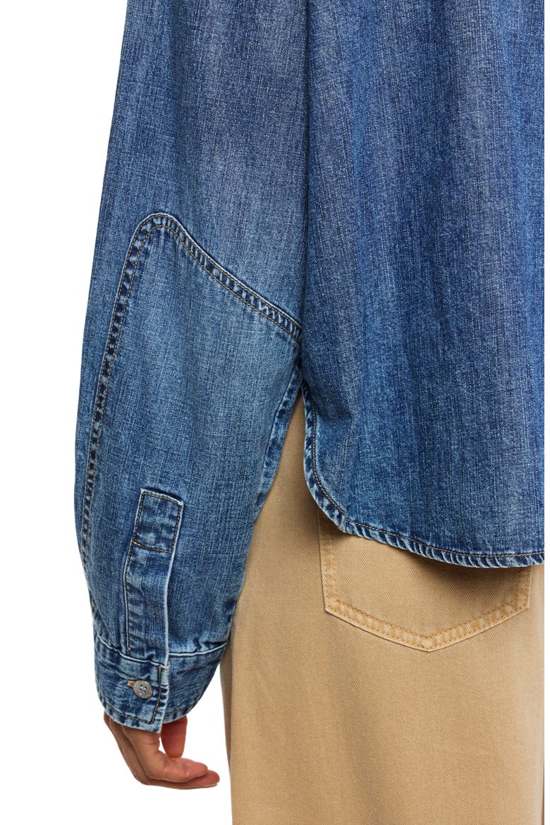 Denim Western Shirt, Alternate, color, SANTA FE