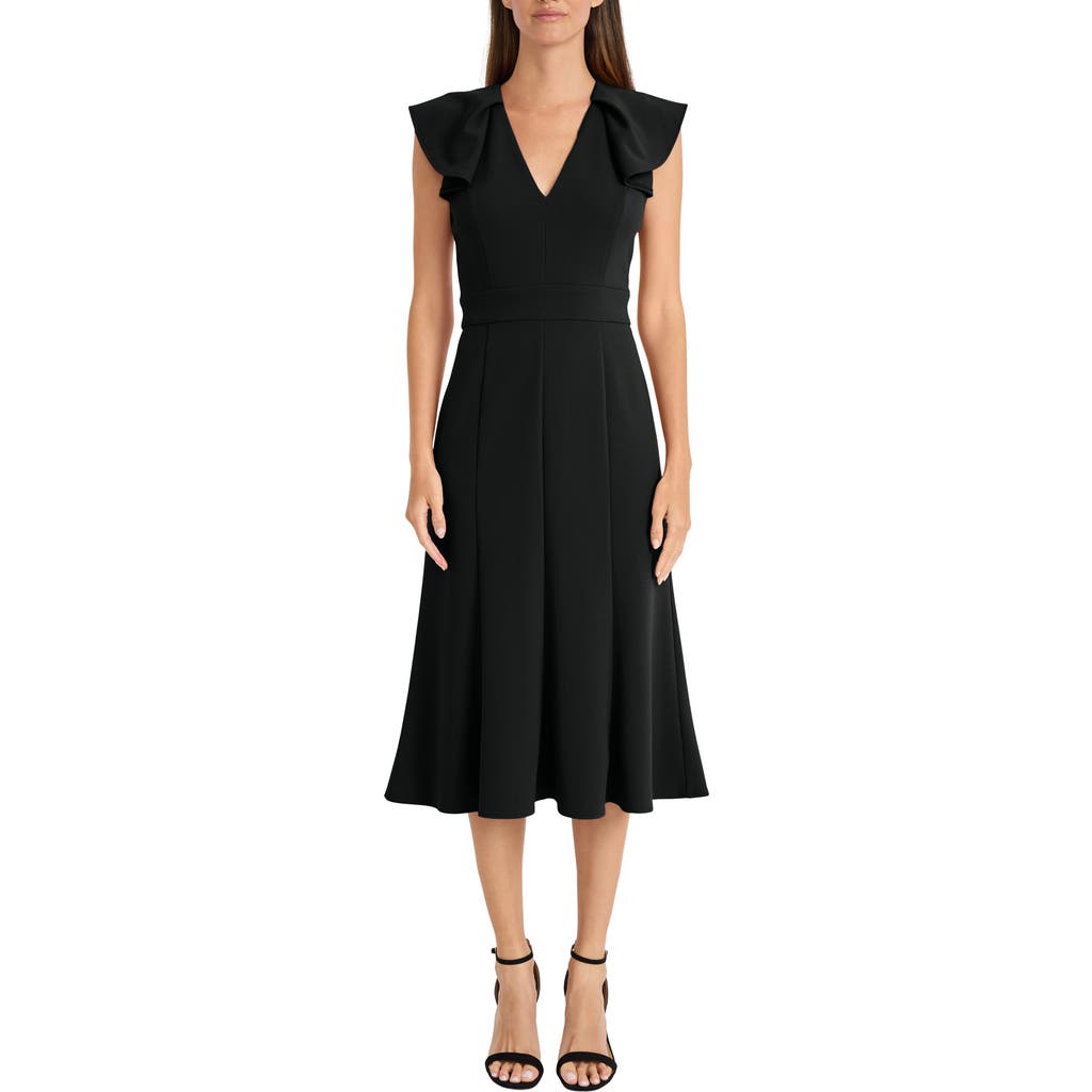 Maggy London Ruffle Flare Dress