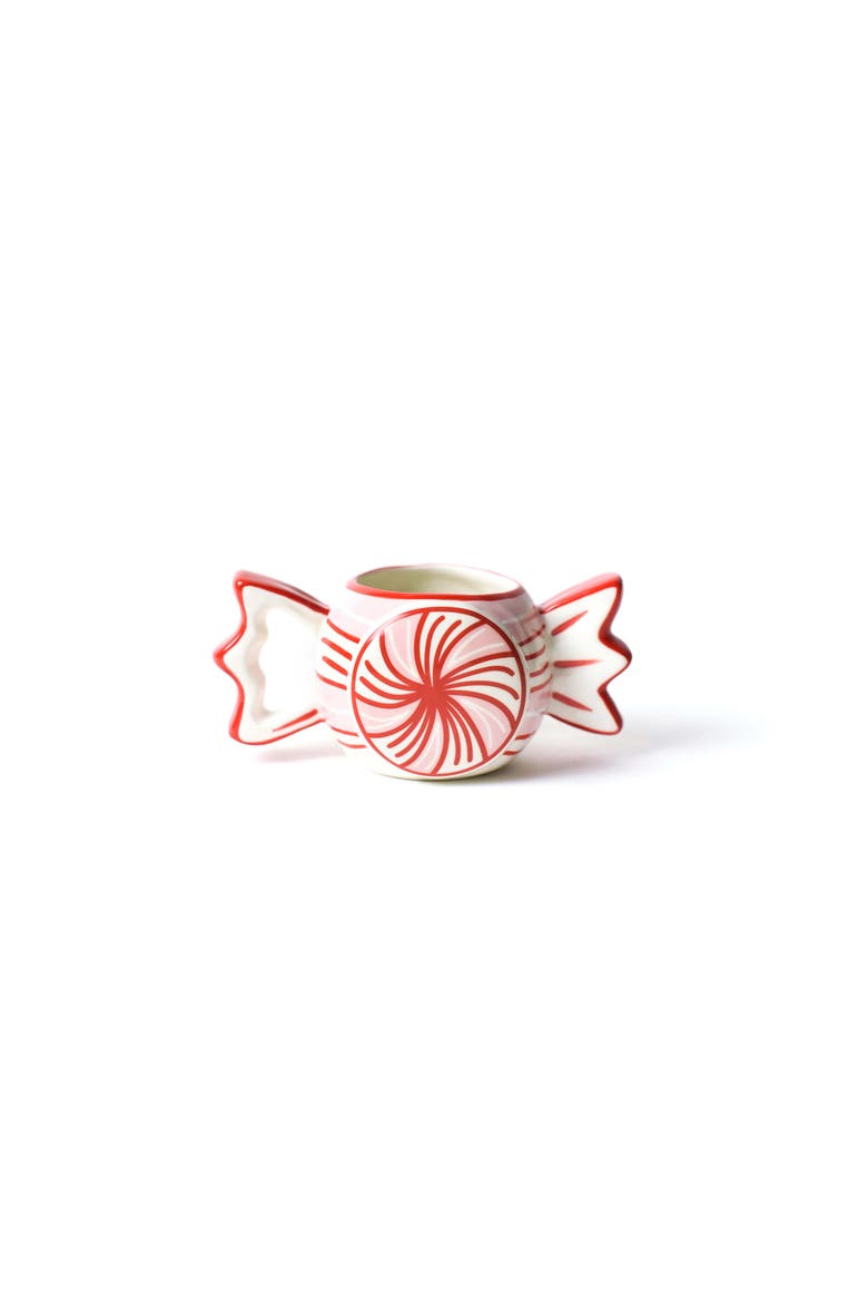 Peppermint Shaped Mug, Main, color, Red