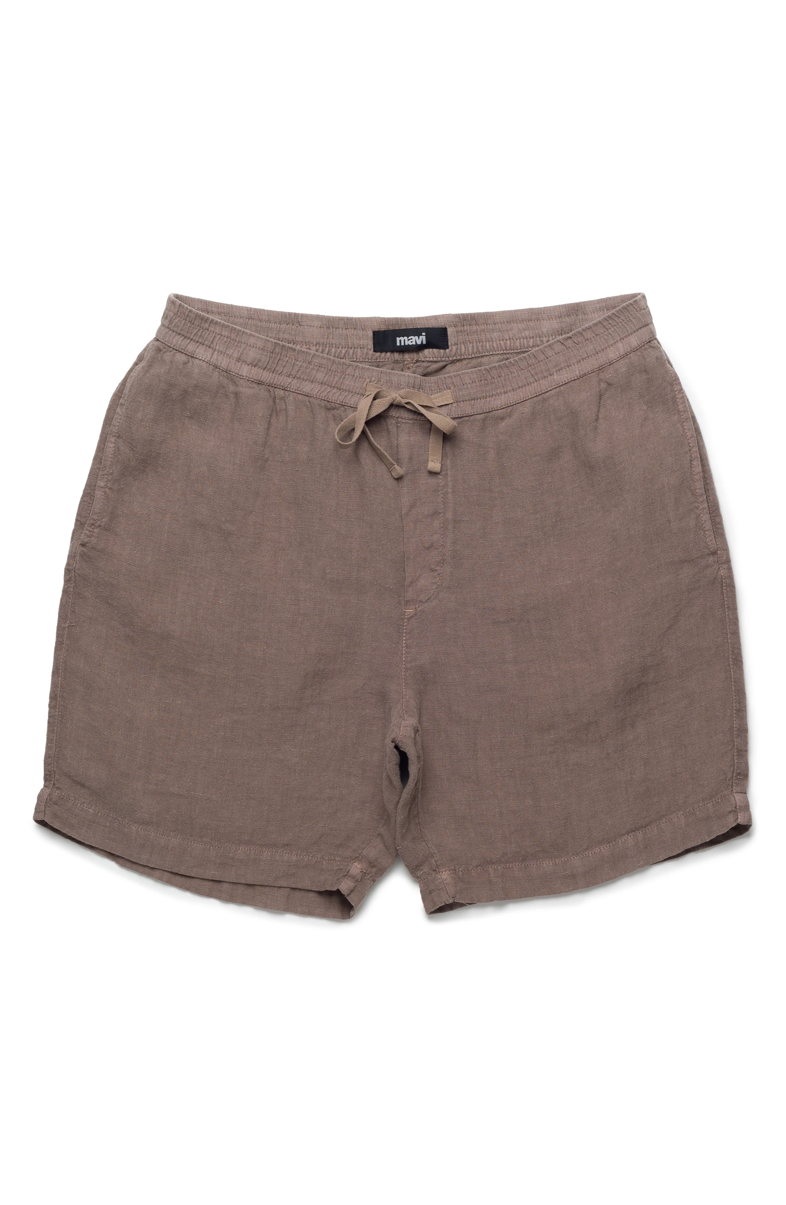 Brindle Linen Drawstring Shorts - image 2