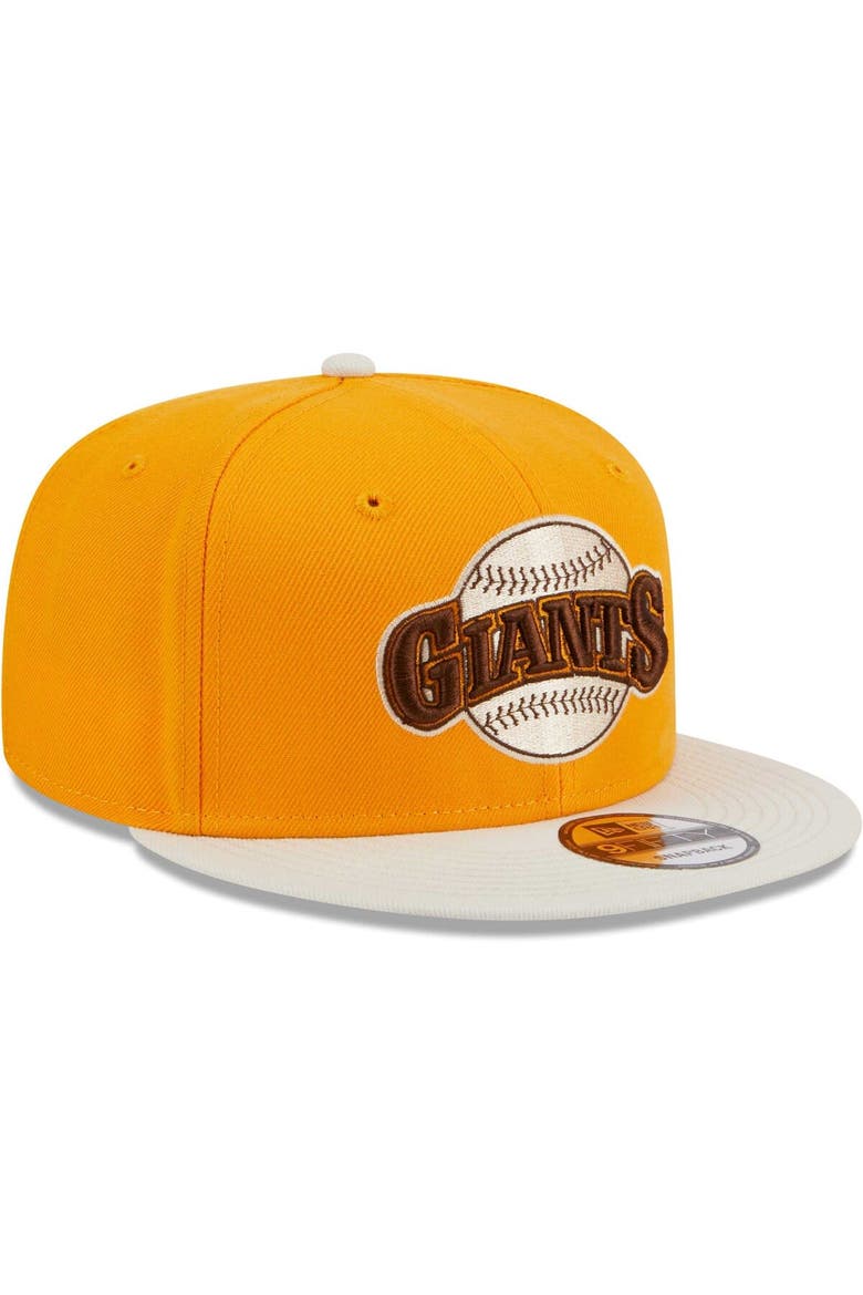Men's New Era Gold San Francisco Giants Tiramisu  9FIFTY Snapback Hat, Alternate, color, Gold