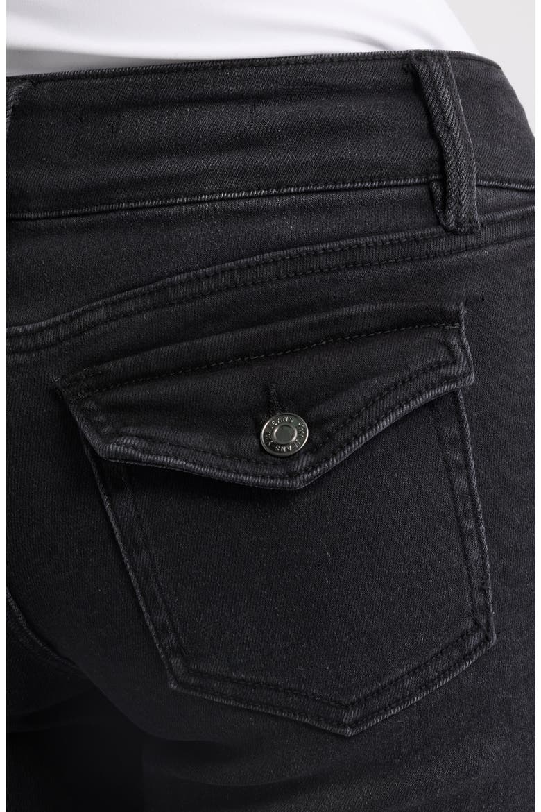 Taylor Low Rise Flare Jeans, Alternate, color, 36W - BLACK