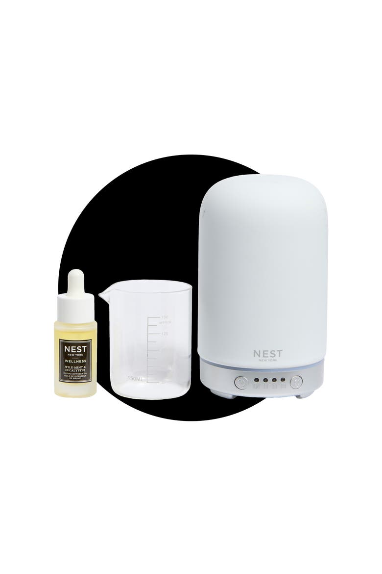 Wild Mint & Eucalyptus Misting Diffuser Set, Main, color, NO COLOR