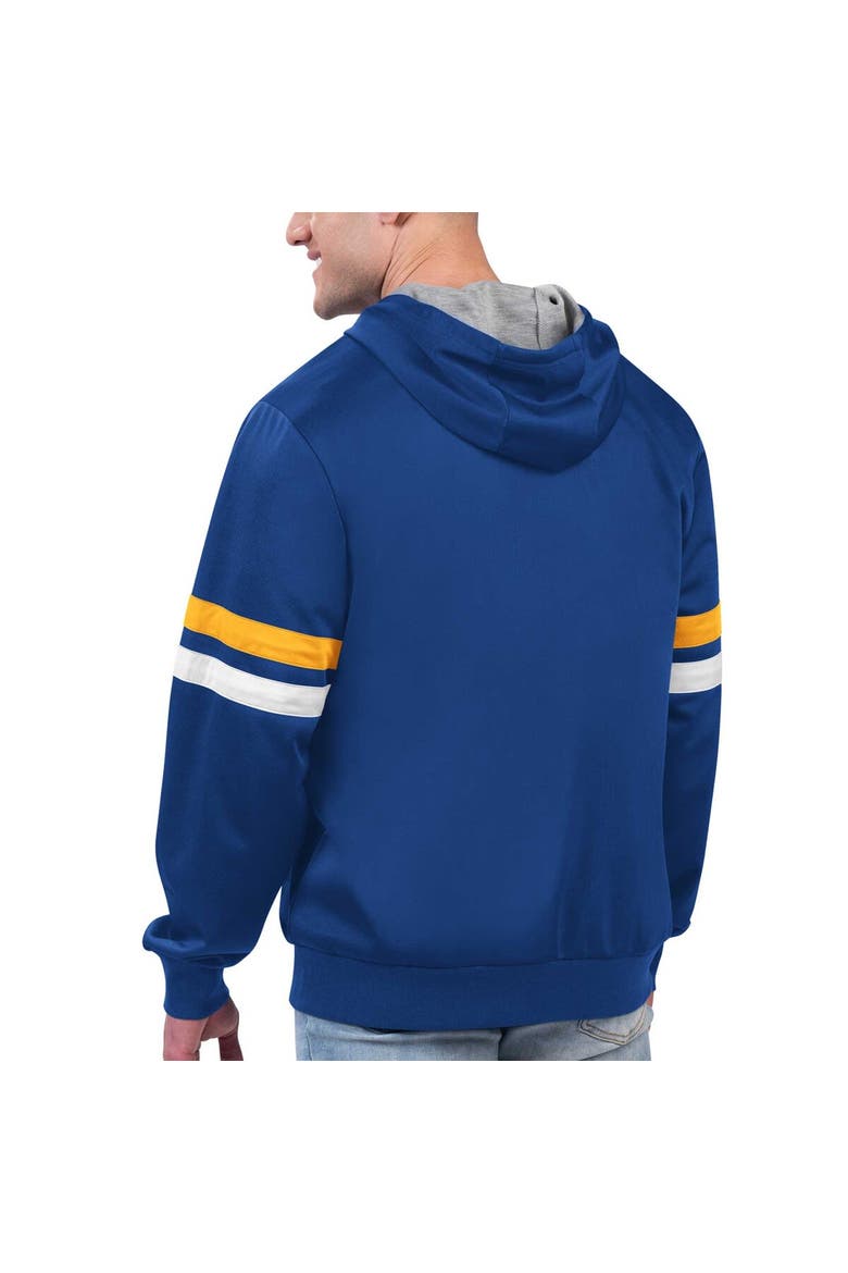 Men's G-III Sports by Carl Banks Royal Golden State Warriors Contender Full-Zip Hoodie Jacket, Alternate, color, Royal