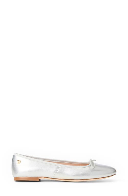 Jack Rogers Bettie Ballet Flat In Silver