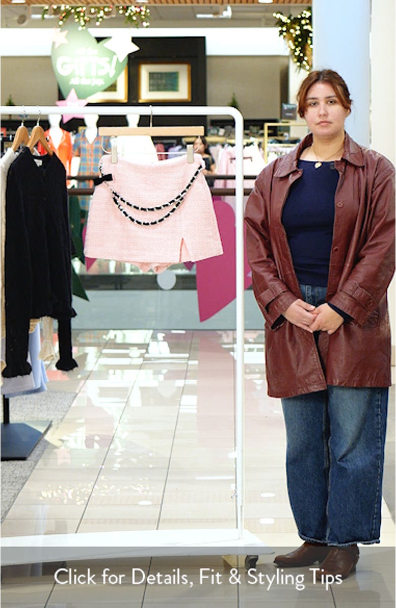 High Waist Tweed Skort, sales video thumbnail