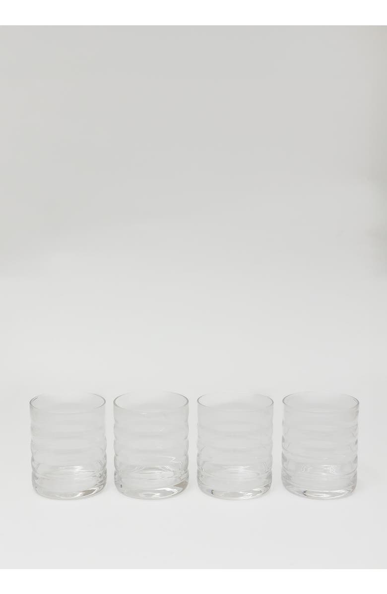 House of Revelry Fluted Tumbler Set of Four, Alternate, color, NO COLOR