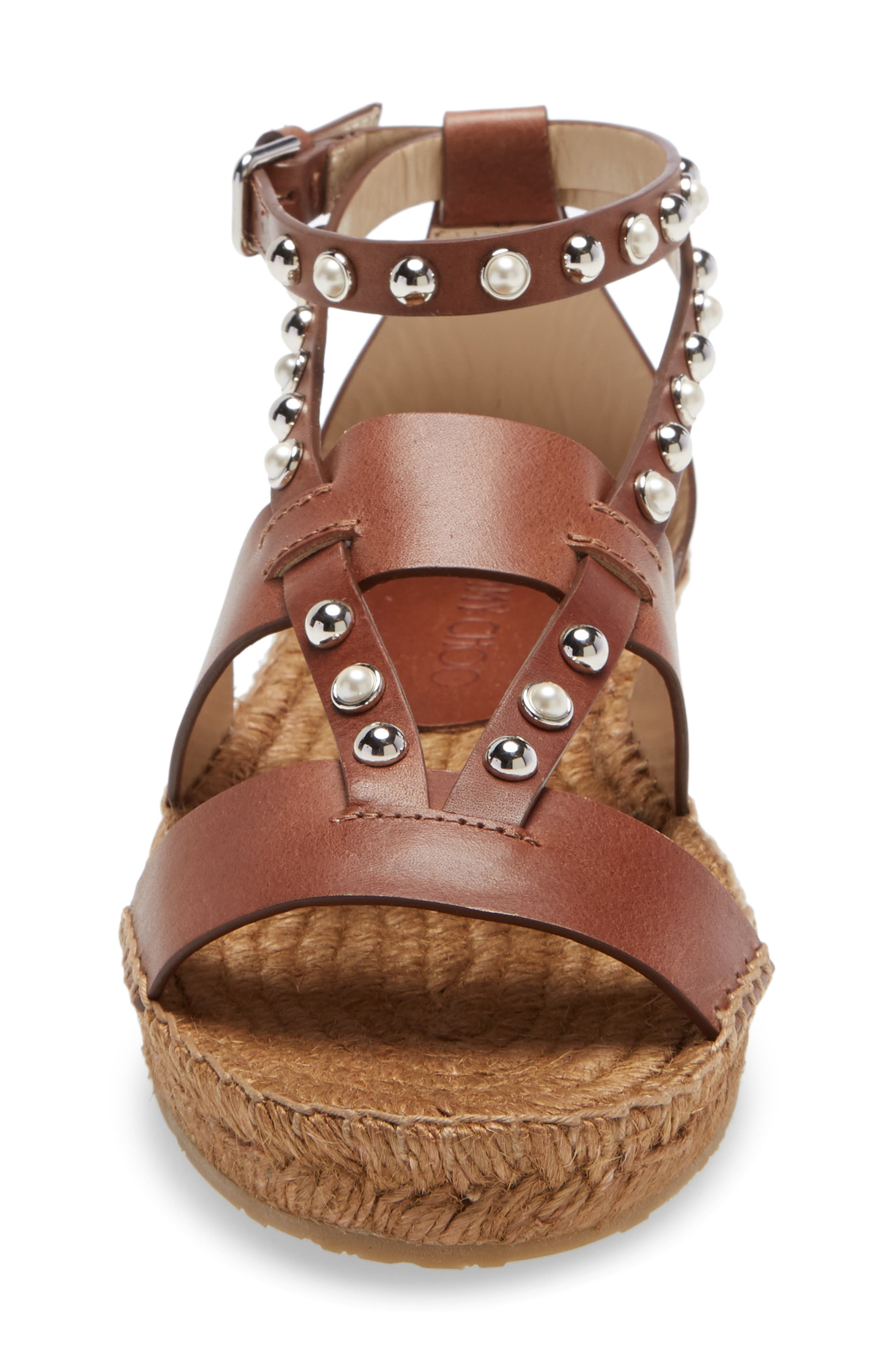Jimmy Choo Denise Studded Espadrille Sandal, Alternate, color, 