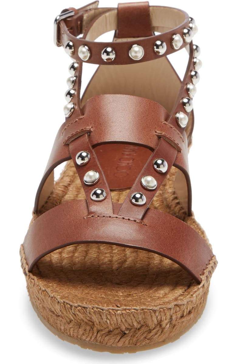 Jimmy Choo Denise Studded Espadrille Sandal, Alternate, color,