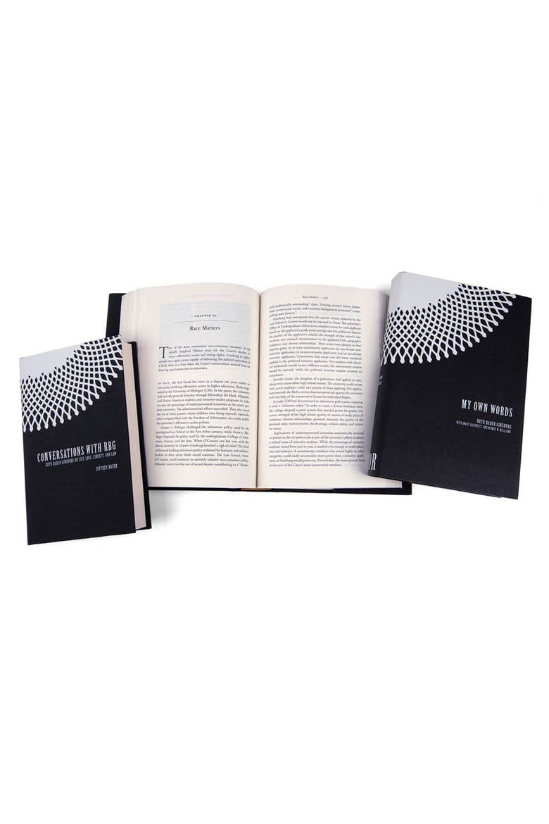 Ruth Bader Ginsburg Book Set, Alternate, color, Black and White