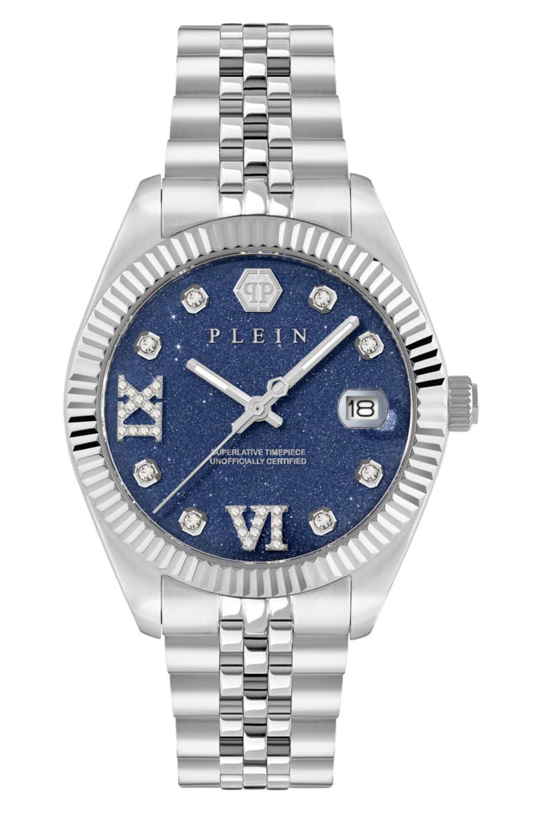 Date Superlative Bracelet Watch, 34mm, Main, color, STAINLESS STEEL