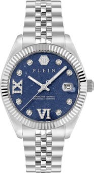 PHILIPP PLEIN Date Superlative Bracelet Watch, 34mm