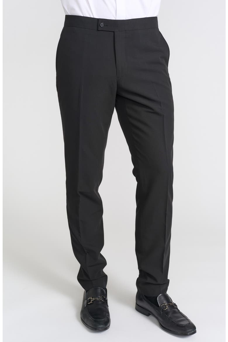 Slim FIt Tuxedo Pants - 30-34" Inseam, Alternate, color, BLACK